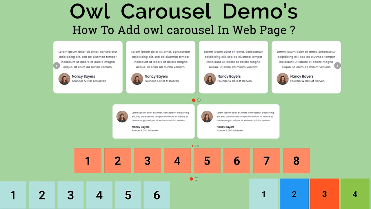 Owl Carousel Demo