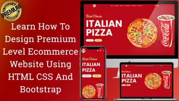 Ecommerce Website Using HTML CSS And Bootstrap